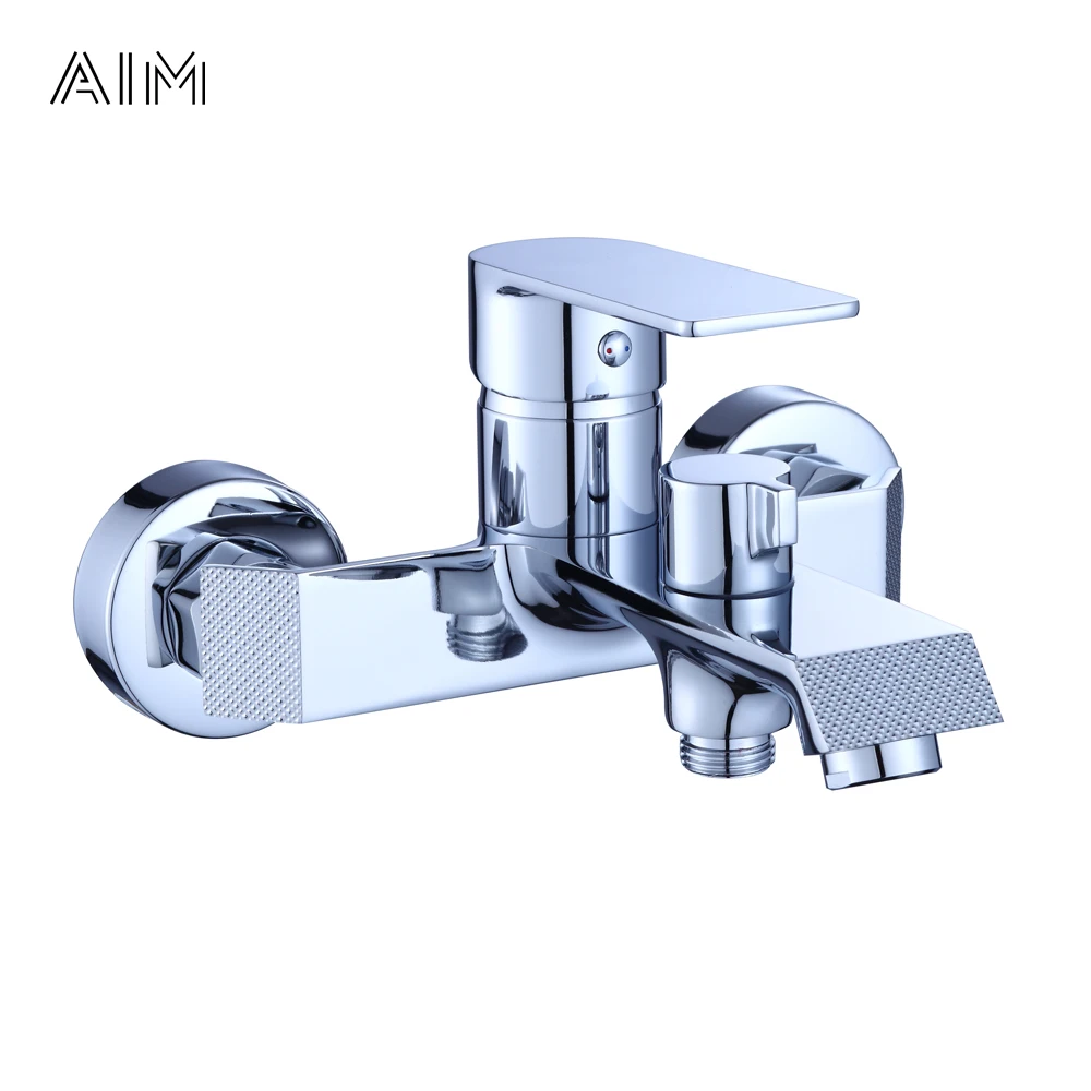 Цель современной ванной комнаты отеля кран латунный настенный одной ручкой водопроводные краны ванны смеситель для душа с переключатель скрытый