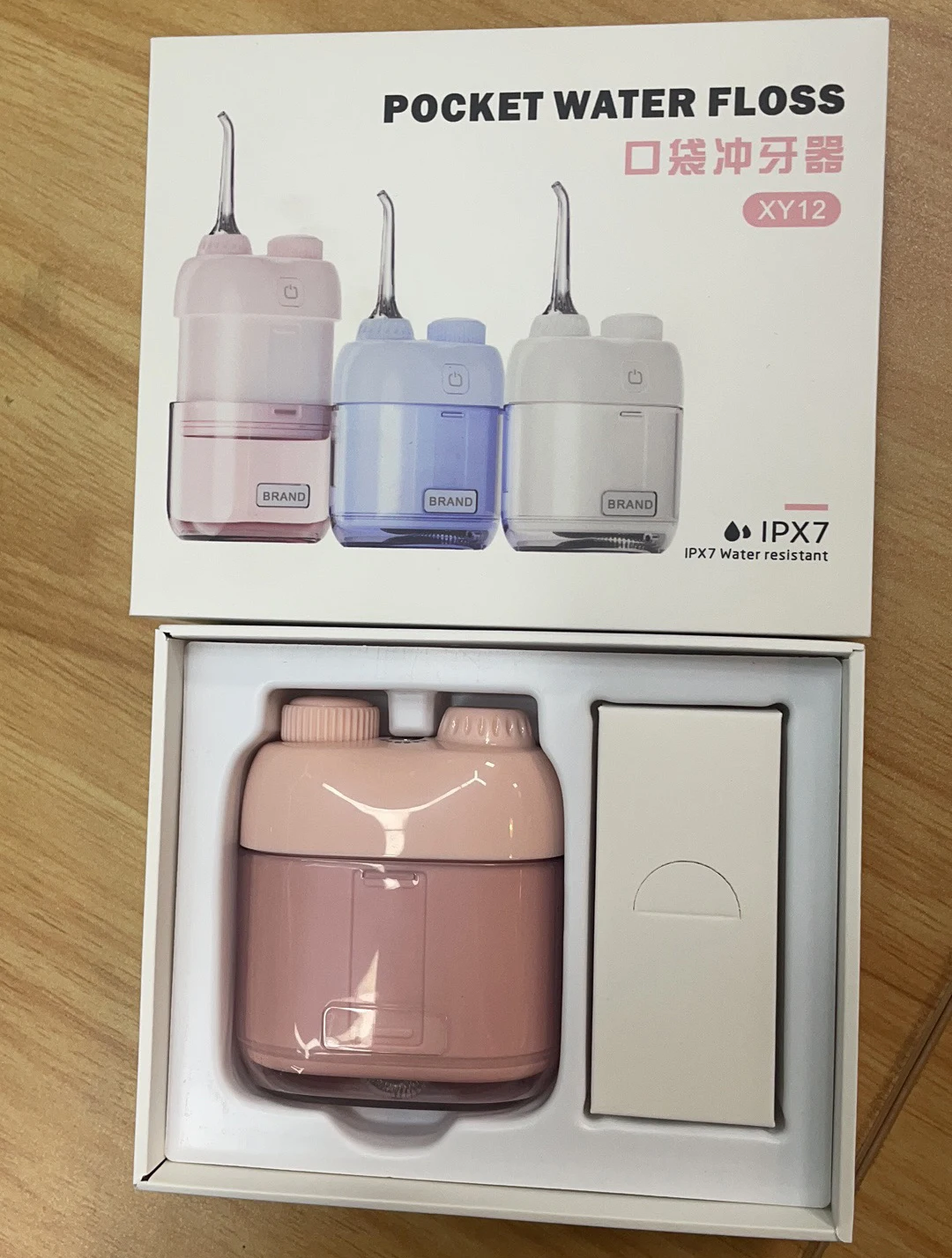 Oral Irrigator Wireless Electric Dental Shower Mini Portable Water Flosser, Dental Care Irrigator with Retractable Water Tank