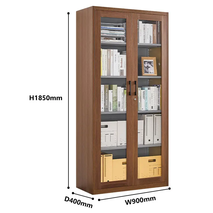 Guangzhou Factory Cheap Price Office Steel Instrument Glass Door Storage File Cabinet Office Furniture Filling Cabinet