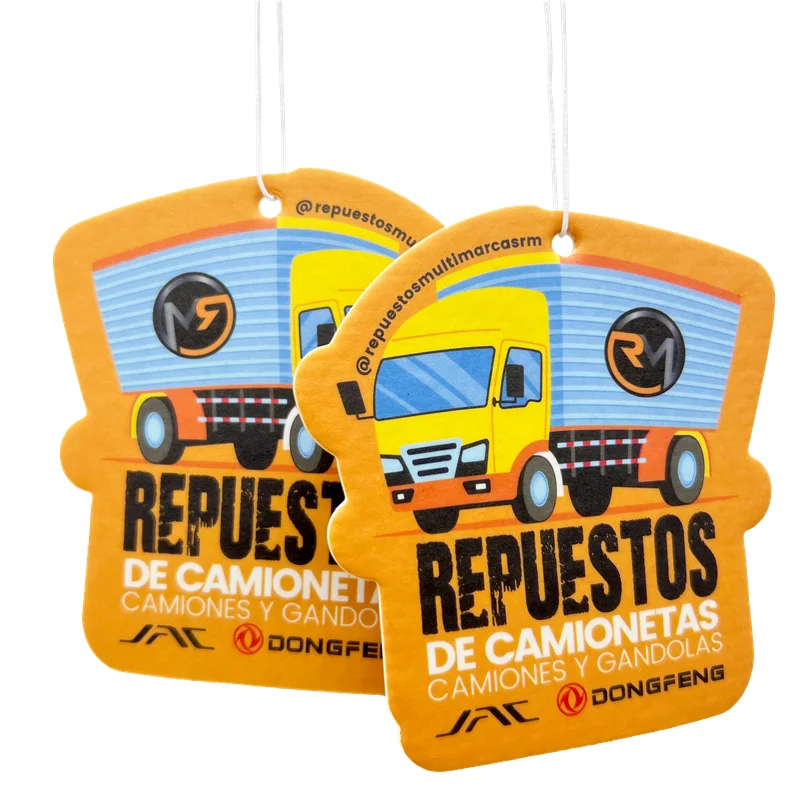 Customized Design Factory Price Hanging Car Air Freshener/ Paper Air Fresher Car