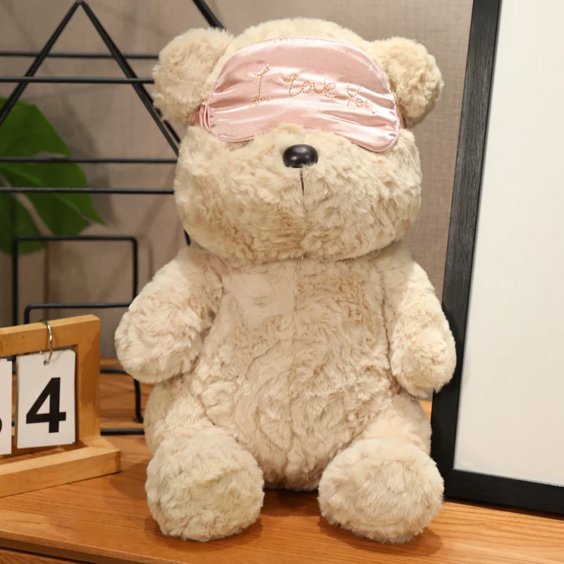 25cm 35cm 45cm Super Soft Adorable Teddy Bear Plush Toys with Colorful Mask