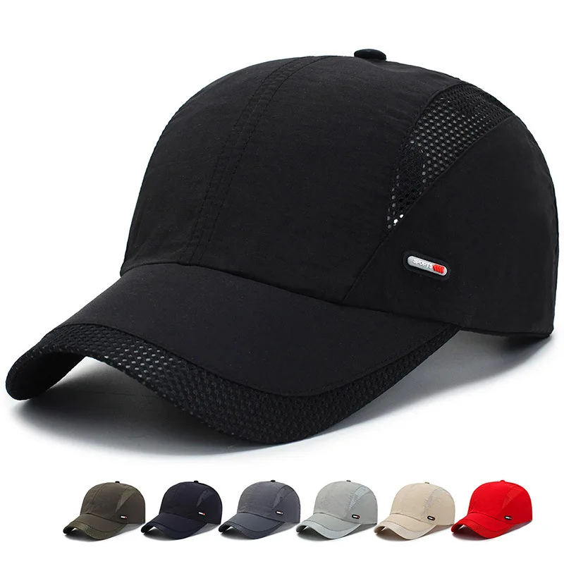 Unisex Hat Plain Curved Sun Visor Hat Outdoor Baseball Cap Solid Color Fashion Adjustable Leisure Caps Men Women
