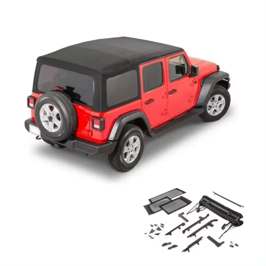 Spedking Аксессуары для экстерьера 4x4 внедорожный пикап мягкий комплект софттоп для Jeep Wrangler JL 2018 + Мягкий Топ