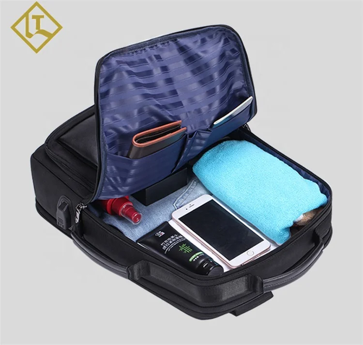 Waterproof laptop anti-theft custom leather rucksack backpack bags travel for men