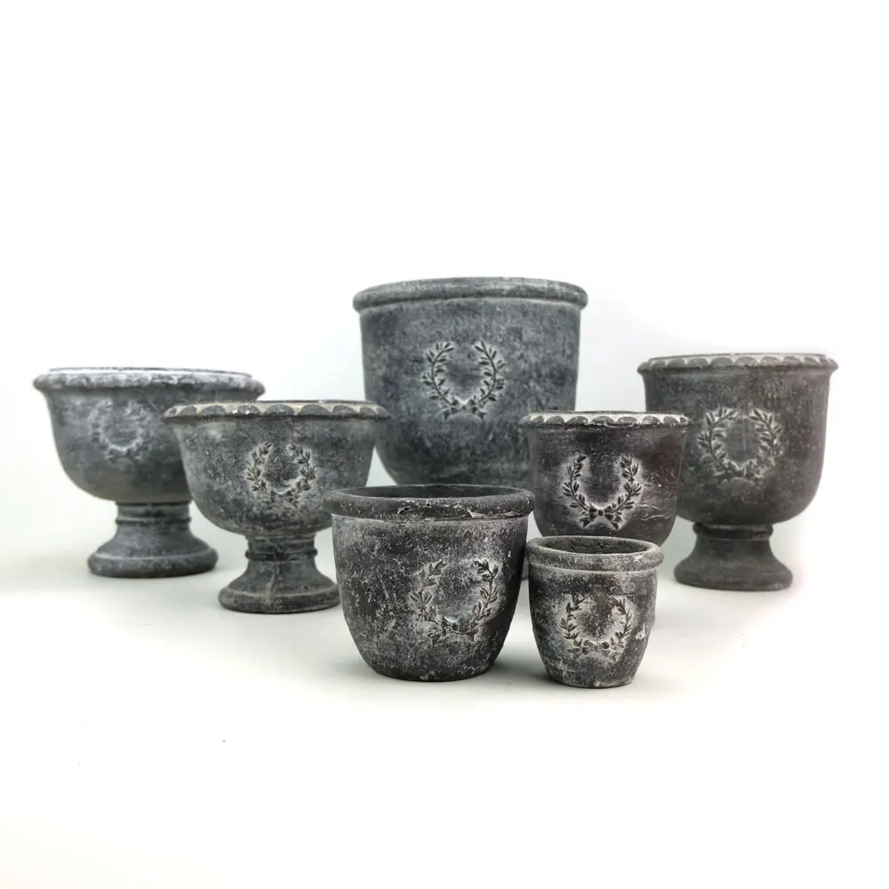 
Multi shape garden urns 