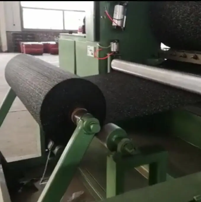 how to produce EPDM rubber flooring sheet roll complete production line