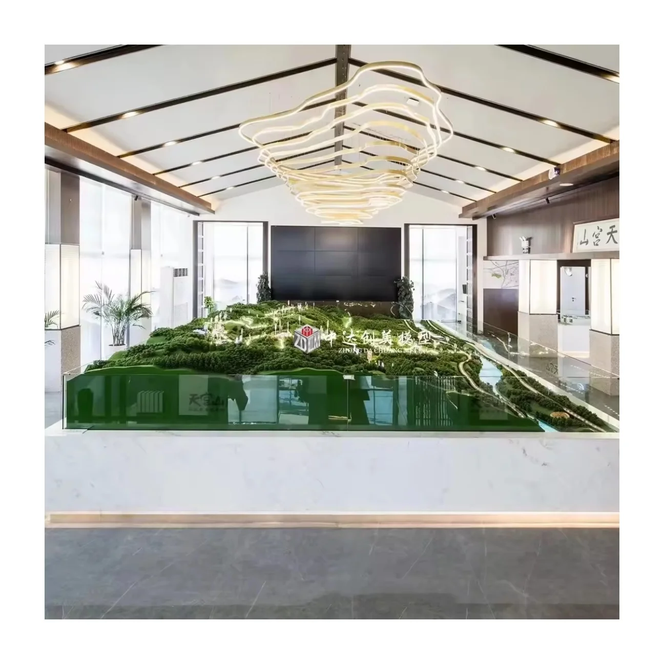 Professional Architectural scale model apartment mansion lighting model making Real estate building Municipal planning model