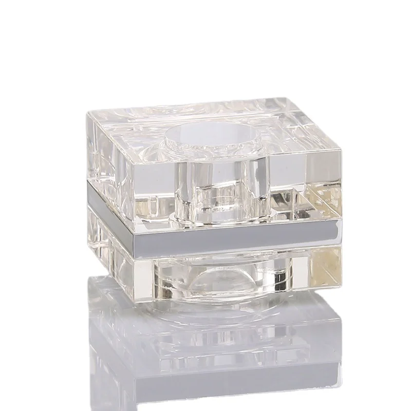 transparent square shape plastic 15mm perfume bottle cap