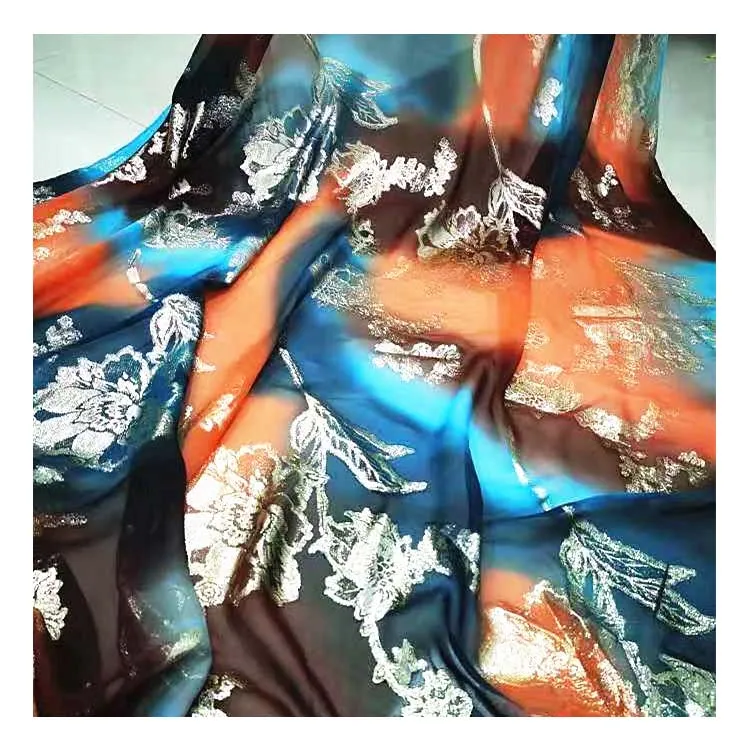 Manufacturer Supply Comfortable Dress Mulberry Full Gold Silk Chiffon Fabric