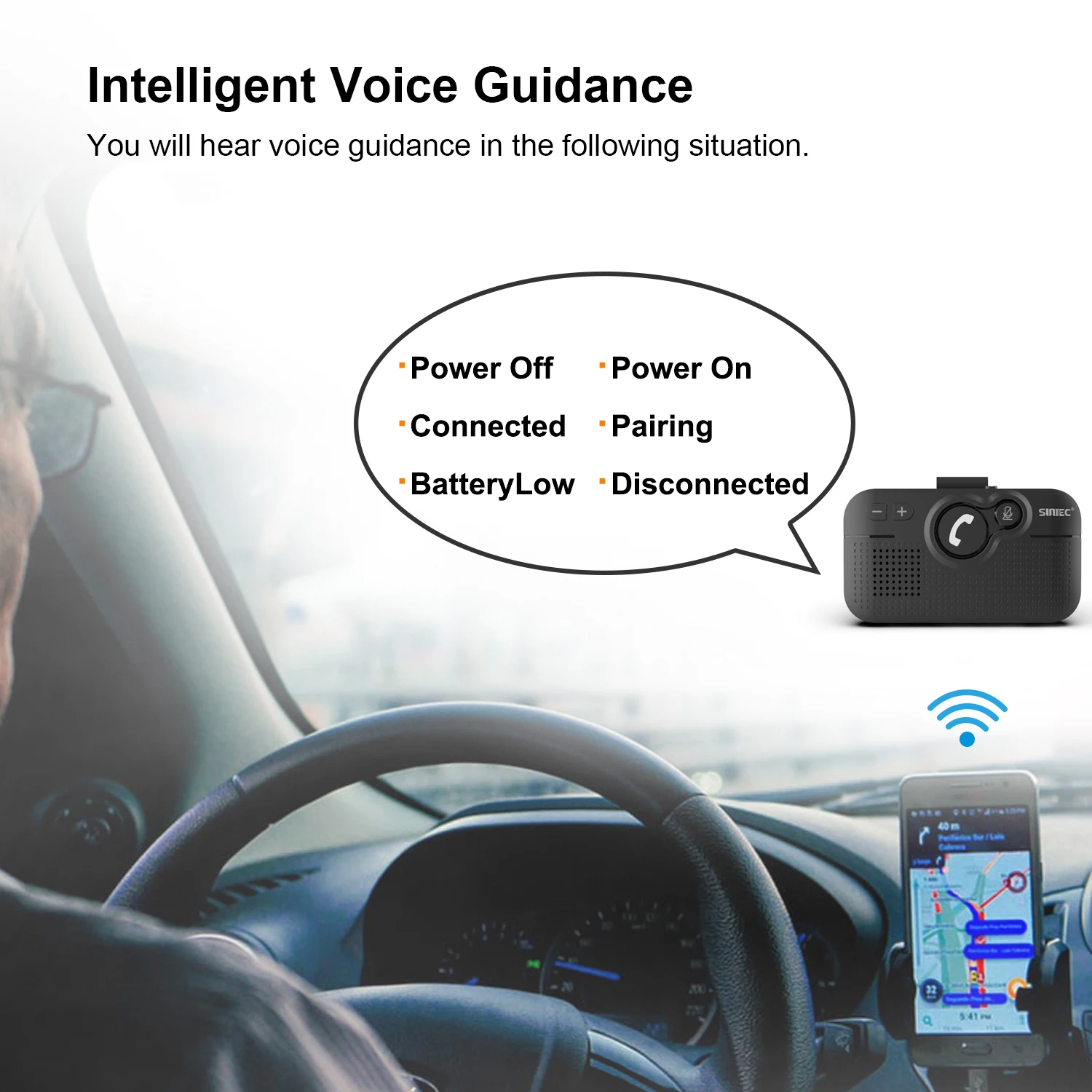  Лидер продаж 2021 amazon автомобильные комплекты с bluetooth динамик для мобильного телефона разговор по громкой