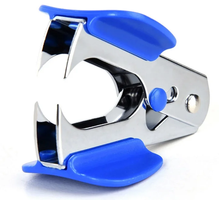 Экономичный дешевый Бестселлер мини офисный пластиковый металлический съемник степлера с кнопкой блокировки 24/6 26/6