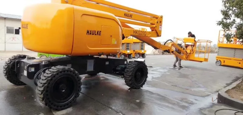 Small Boom Lift Platforms Articulated Telescopic Boom Lifts Elevator
