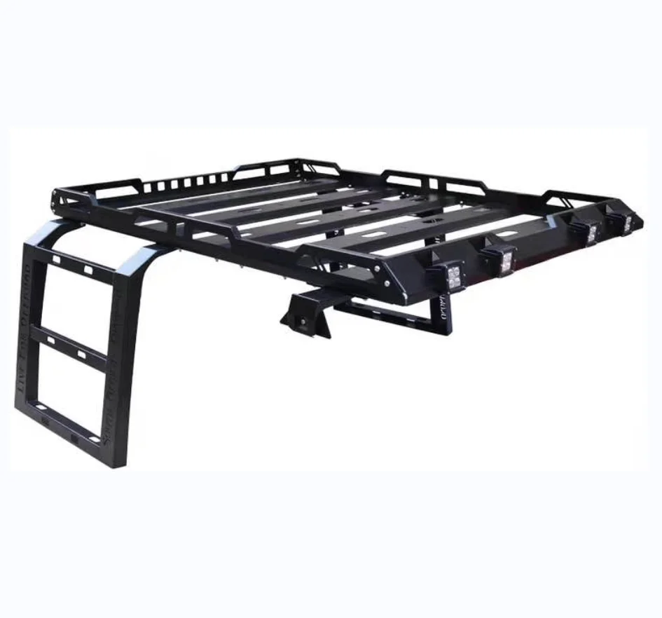 MANx4 Roof Rack Luggage Basket Cargo Carrier For Jeep Wrangler JK