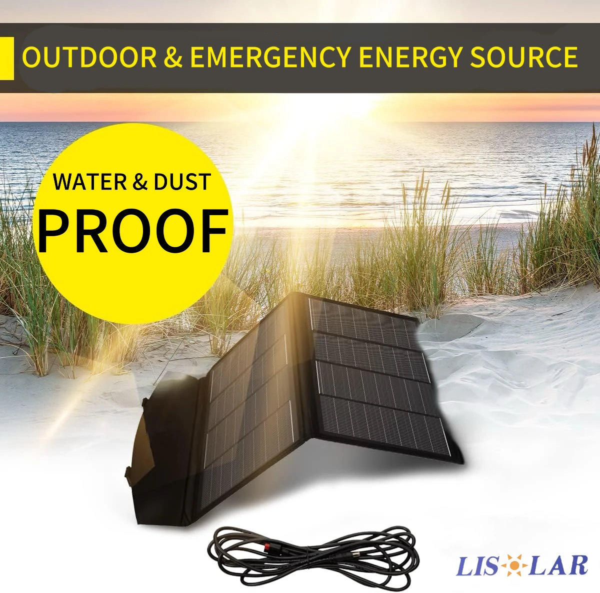 100W  Foldable Solar Panels Charger with imbricated Technology for Portable Power Station Solar Generator and Off-grid Devices