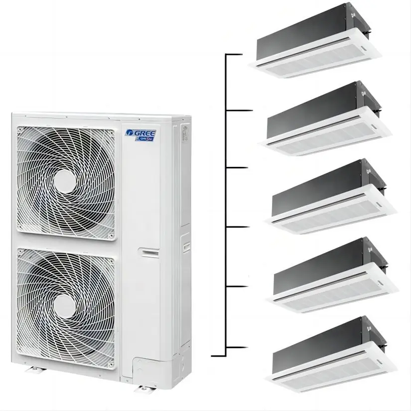 Gree VRF Multi Cassette Ceiling 20ton Industrial Cooling Compressor Screw Chiller Hrv Fcu Air Conditioners