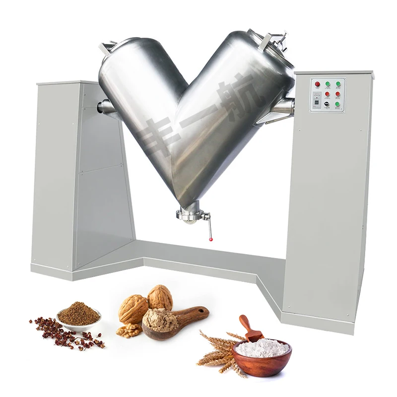 New Condition V Shape Dry Powder Mixer Tea Blending Machine Spices Blender Machine
