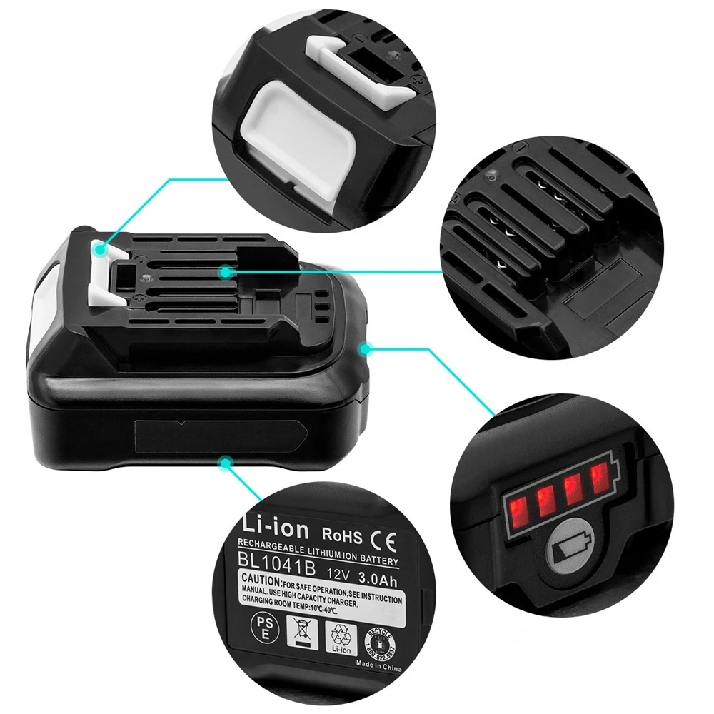 BL1015 10.8v 2000mAh Replacement Battery Pack For Makitas Compatible