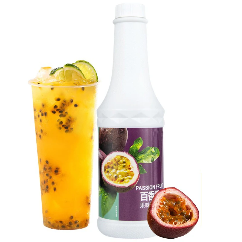 Factory selling Food and beverage Strawberry grape drinks bubble tea supplies fruit syrup Passion fruit fruit Concentrated juice