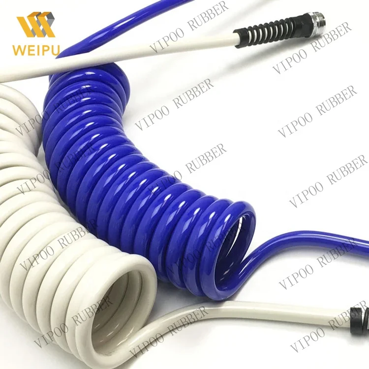 China made high quality high flexible low temperature resistance nylon PU polyurethane coil hose