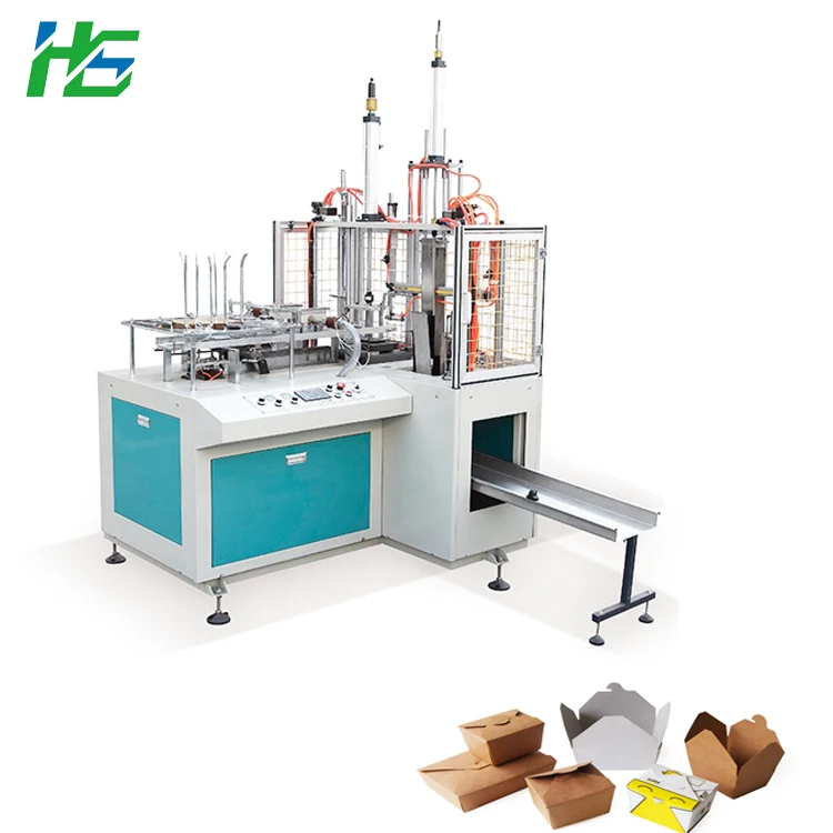 Biodegradable Burger Box Paper Lunch Box Machine  Making Machine