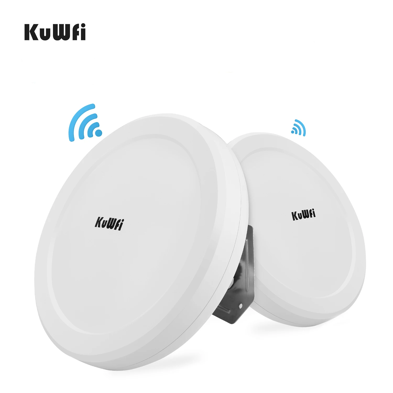 Высокоскоростной уличный Wi-Fi мост KuWFi 5,8g cpe лучшая направленная точка ethernet точка-точка wifi мост с двойным гигабитным портом poe