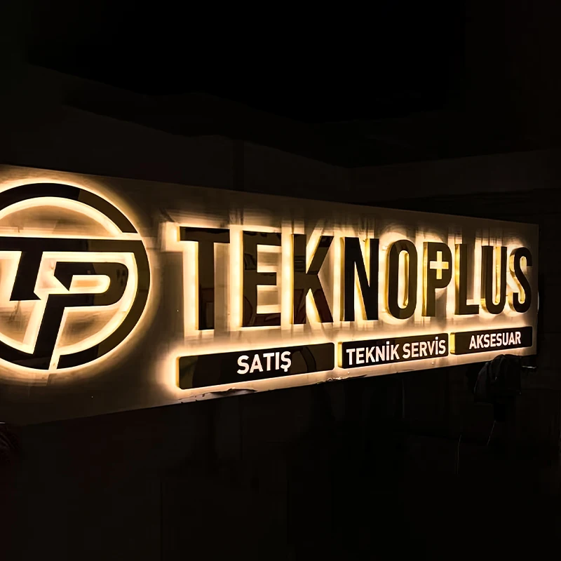 Custom Metal signs Business Signage 3D LED business sign Light up letters Acrylic Business Sign