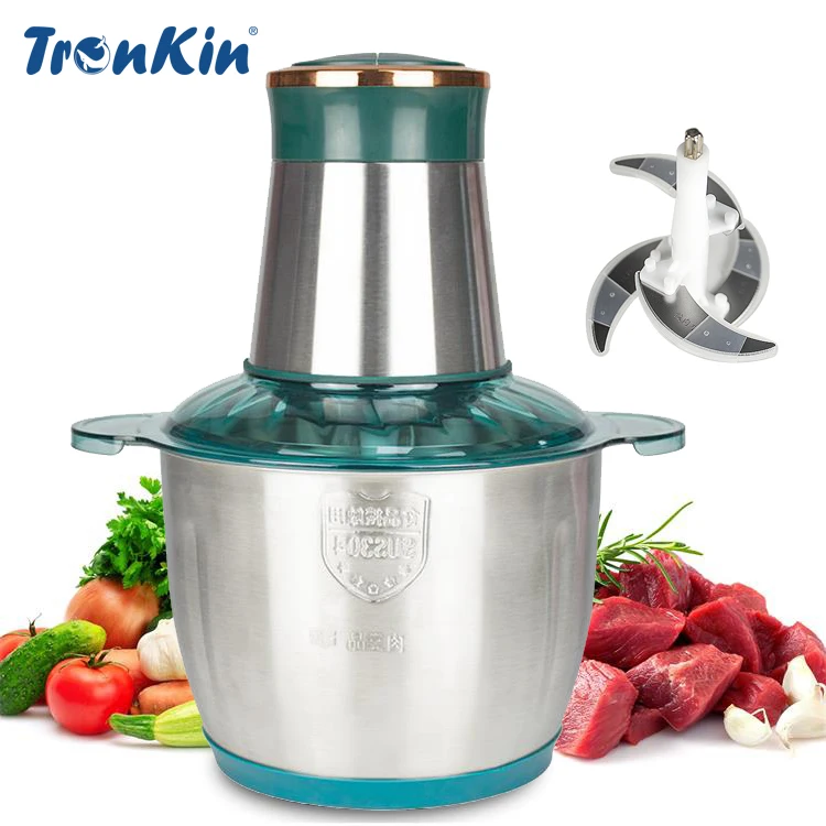 Tronkin 2L 3L Мясорубка шлифовальная машина из нержавеющей стали профессиональная электрическая