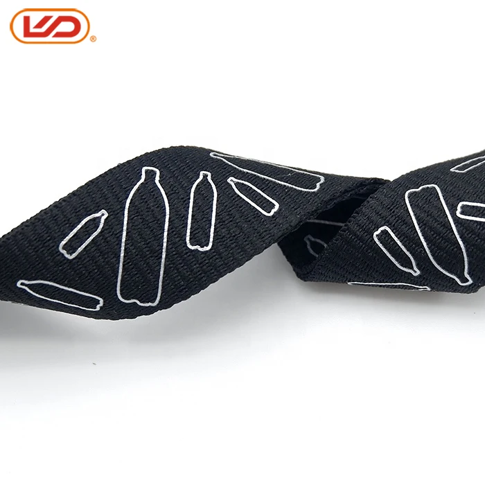 
Adjustable recycled PET water cup hanging plastic bottle neck lanyard waterbelt shoulder strap 