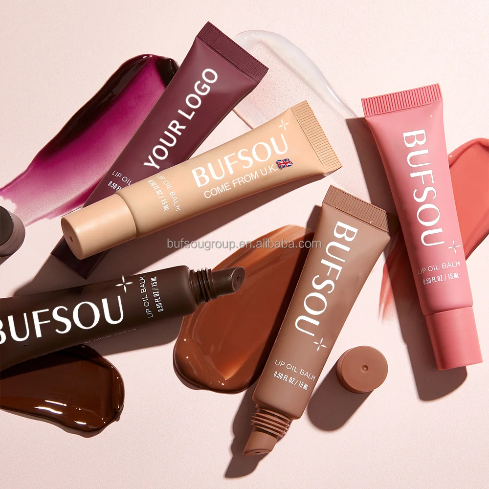 wholesales Lip oil Balm Set Cherry Pink Sugar Gloss Hydrating & Shine Lip Glow Oil Sheer Tinted Makeup Lip Butter Blam