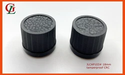 18mm dropper cap series, DIN 18 Plastic Tamper Evident Screw Cap with Orifice Reducer,  essential oil  CRC cap for essential oil