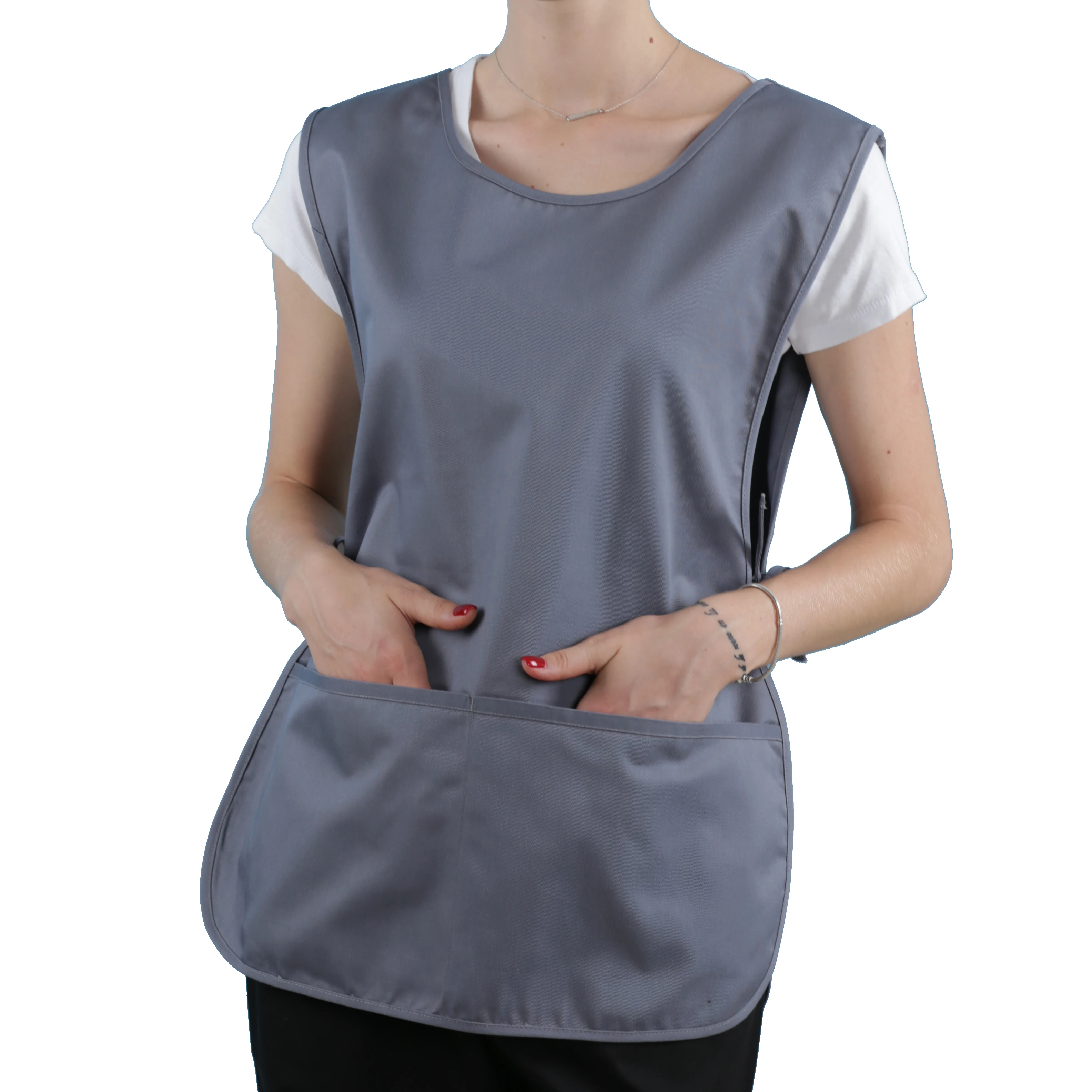 Home Chef Cobbler Apron-Adjustable waist ties Durable Aprons with 2 Deep Front Pockets,adult smock