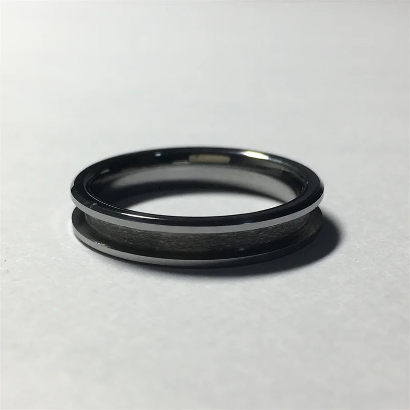 2022 Factory Price 4MM Women Wedding Bands Ring Tungsten Carbide Ring Blank for Inlay