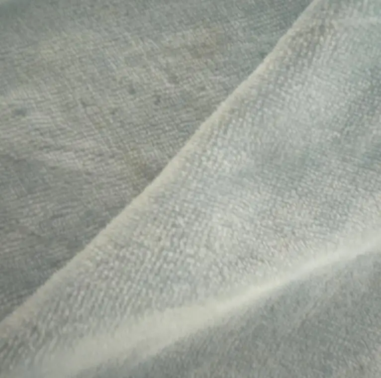 Bamboo cotton polyester velvet fabric for clothing velvet kids pyjamas