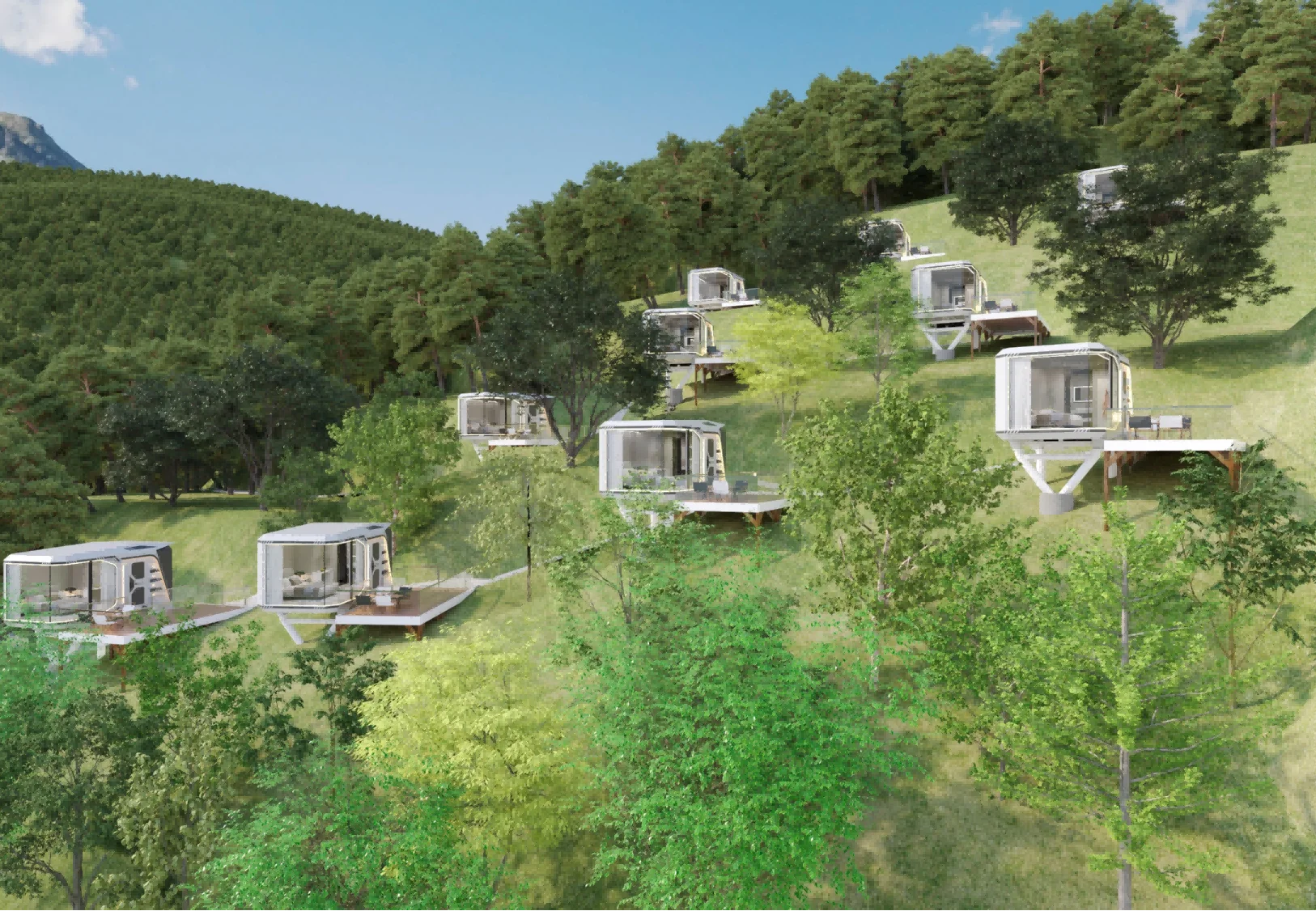 Prefabricated House Tiny Home Capsule House Capsule Hotel Furniture Portable Luxury Space Easy Build Other Prefab House