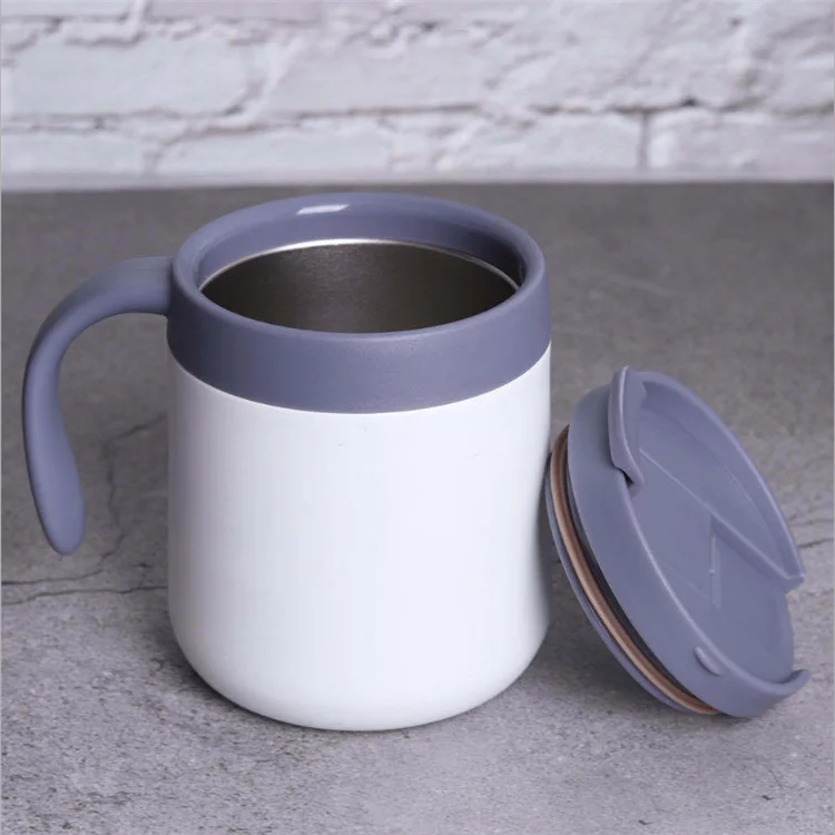 2023 Double Wall Vacuum Insulated Tumbler Thermo Mug Cups Stainless Steel Coffee Mug with Handle