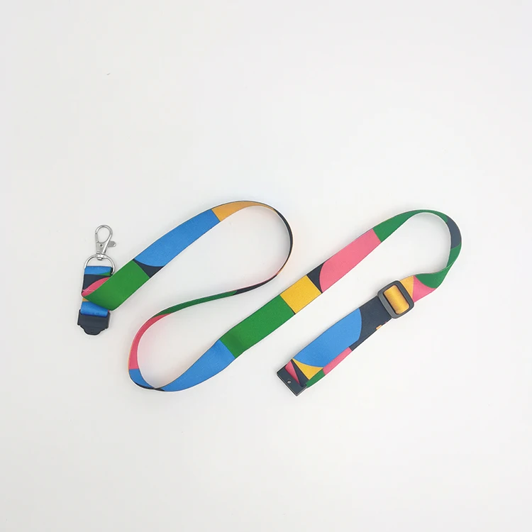Width 2.0 cm Breakaway Adjustable Slider Special Events Full Color Dye Sublimation Lanyards