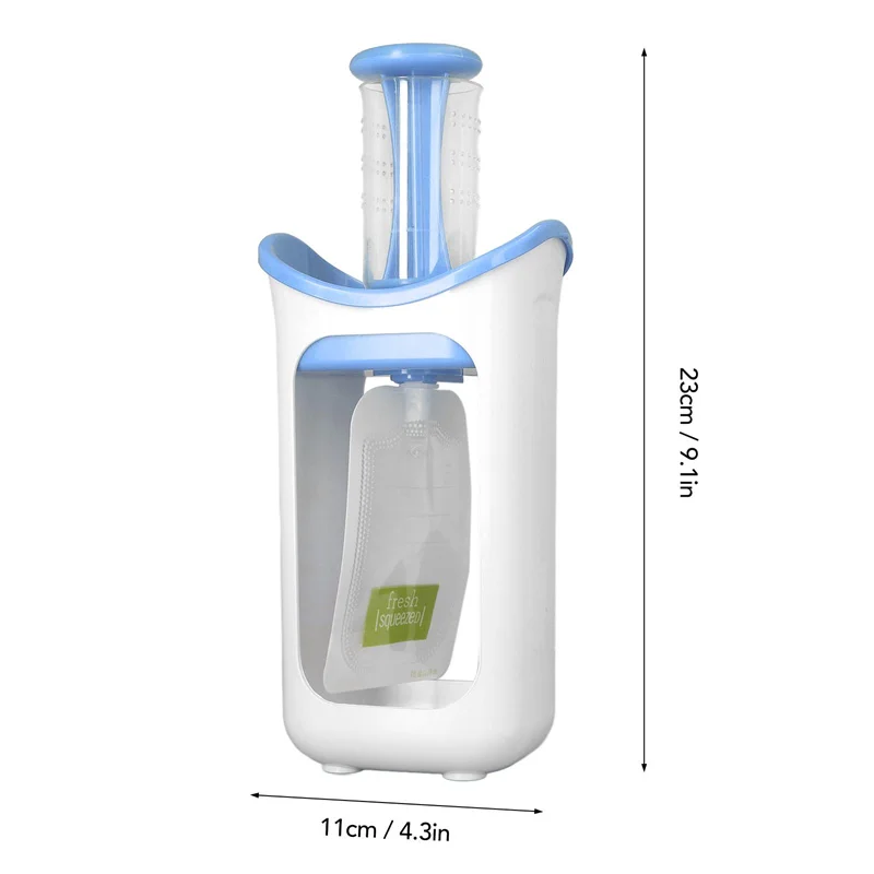 Baby Food Dispenser Baby Food Pouch Maker Reusable Pure Color Pouches Toddler Fruit Squeeze Puree Filler for Kids