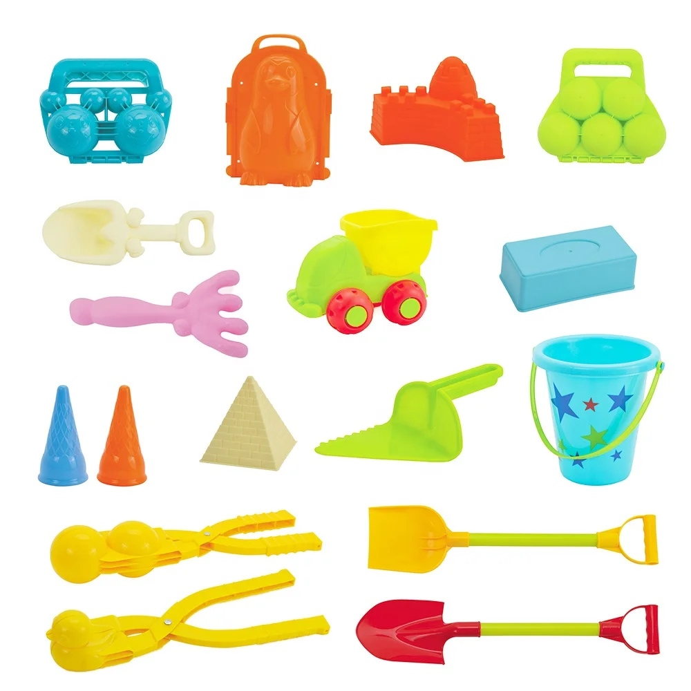 Snow Shovel Fight Mould Beach toy Sands Making Ball Tool Toy Throw Snow Globes Mold Snowball Clip Winter Outdoor Kids Toy Set