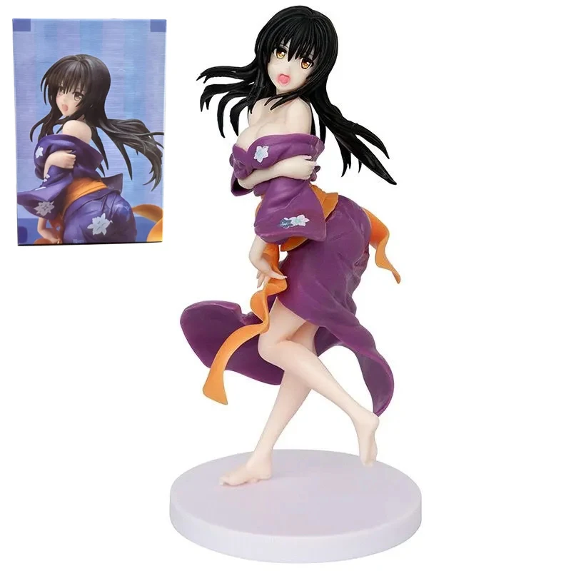 19cm to LOVE Ru Darkness Kotegawa Yui Figure Yukata Sexy Girl Anime Collection Pvc Statue Doll Gift Toy