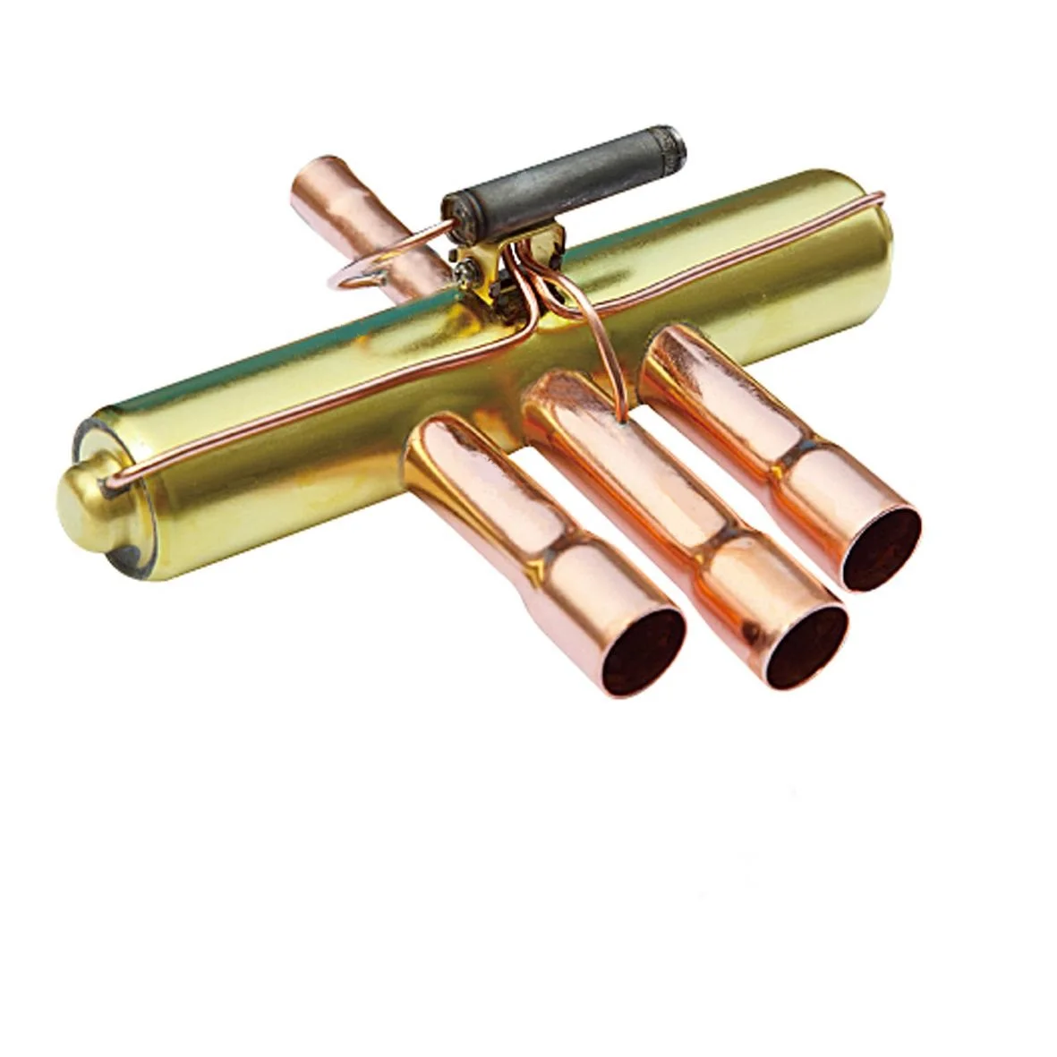 Air conditioner component 4 way reversing brass valve