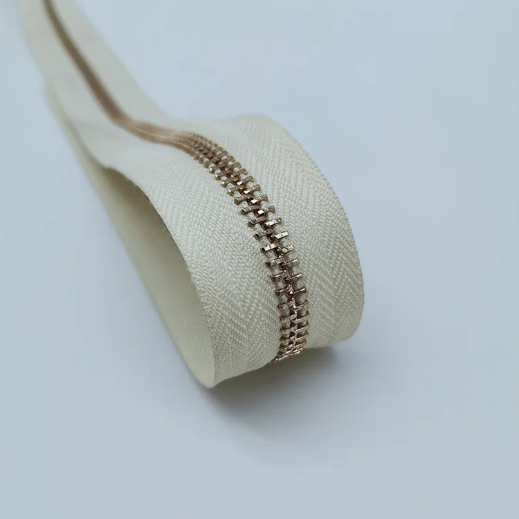 Высокое качество #5 длинная цепь серебряные зубья молния рулон красочные металлические молнии