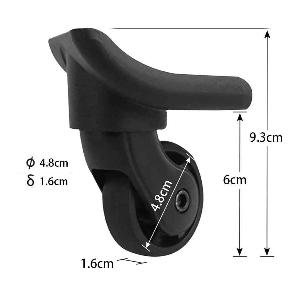 ruote per valigia trolley  travel luggage wheel parts 360 spinner suitcase wheel  for delsey luggage wheel replacement