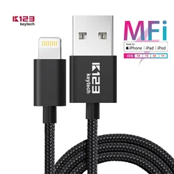 Big Deals Original MFi certified 1m nylon braided fast usb charging cable For iphone fast charging USB Cable