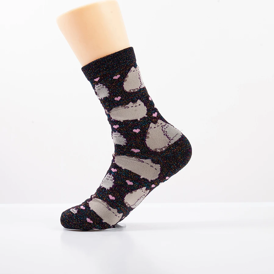 Fashion street unisex sock unique men women cartoon tube funny mid calf letter socks