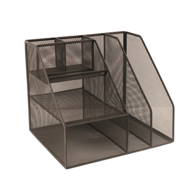 Лидер продаж, офисный сетчатый Настольный органайзер, поднос для бумаги, держатель для книг