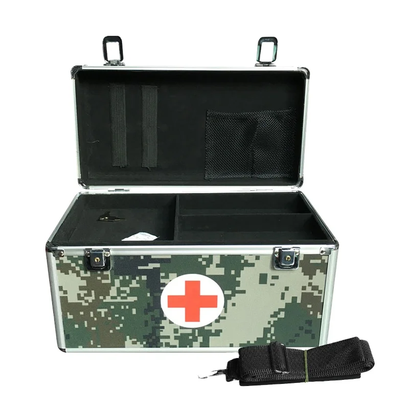 Field first aid kit camouflage aluminum emergency kit 14inch  medical box first aid kit