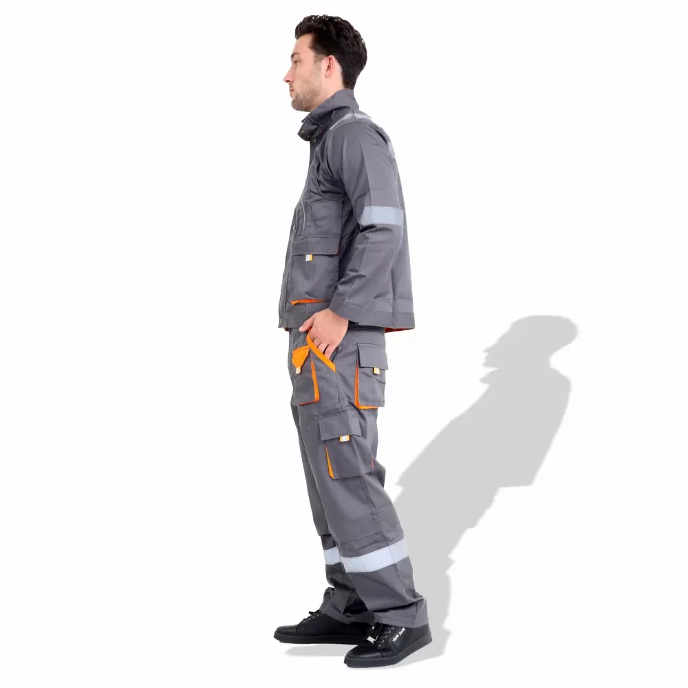 Custom 100% High Quality Cotton Pants & Shirts Heavy Duty Work Wear 2 PCS Mens Work Coverall