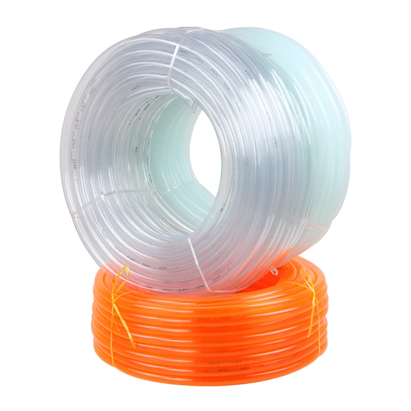 Factory Supply Plastic Soft Transparent Fuel Hose PVC Fiber Braided Reinforced Water Hose