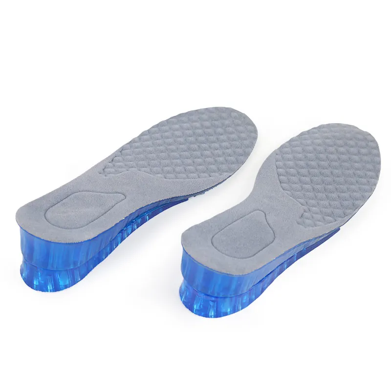 TPR Invisible Increased Insoles Soft Velvet Shoe Full Pad for Men Women Cut to Size Shock Absorption Detachable Insole