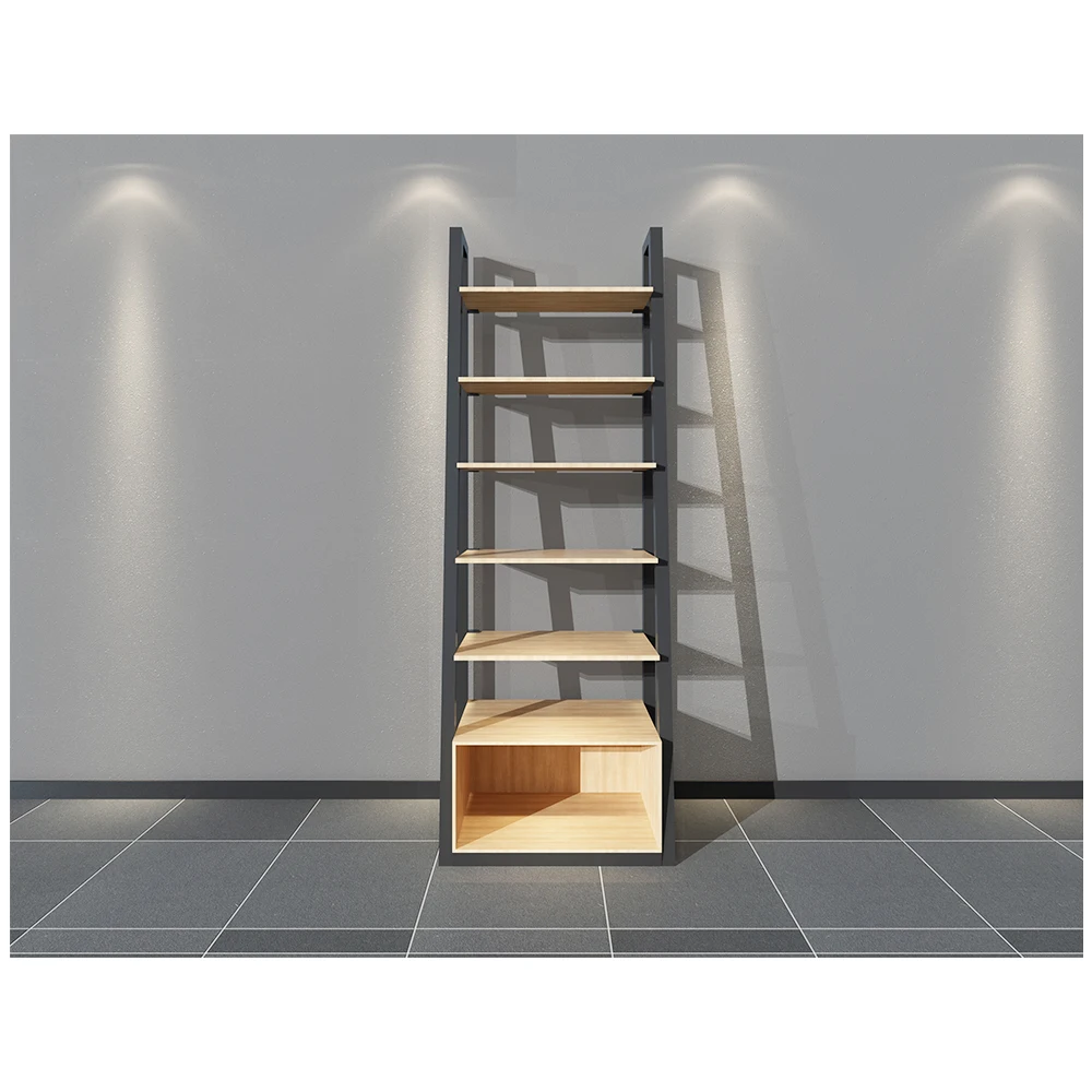 Best units luxury handbag store wood floor stand mounted retail exhibition shoe display shelves for wall